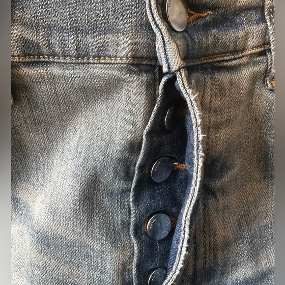 AMIRI MX1 Red Plaid Patch Underlay Distressed Jeans Size 31 New With Tags! - Picture 11 of 16